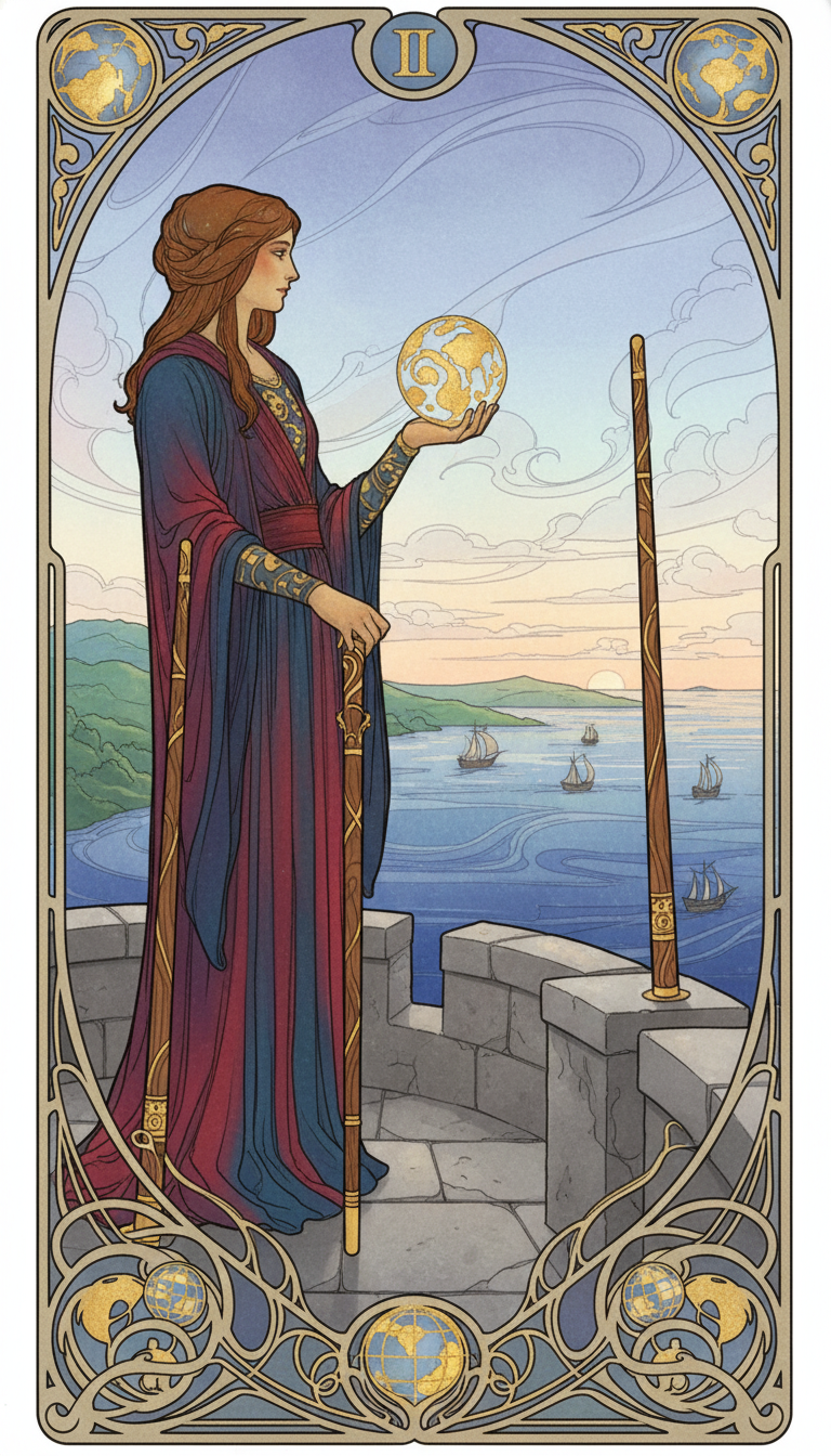 Two of Wands tarot card